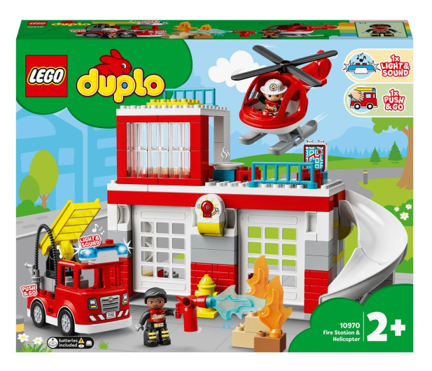 LEGO DUPLO 10970 Remiza strażacka i helikopter - 1035629 - zdjęcie